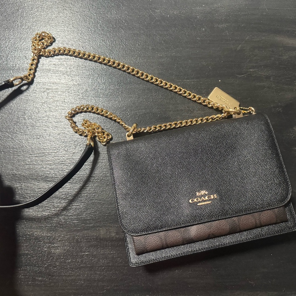 Coach Black and Brown Crossbody Bag